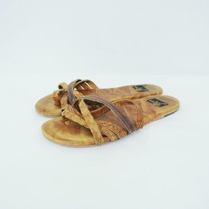 Freebird by Steven Sandals Slides Leather Strappy